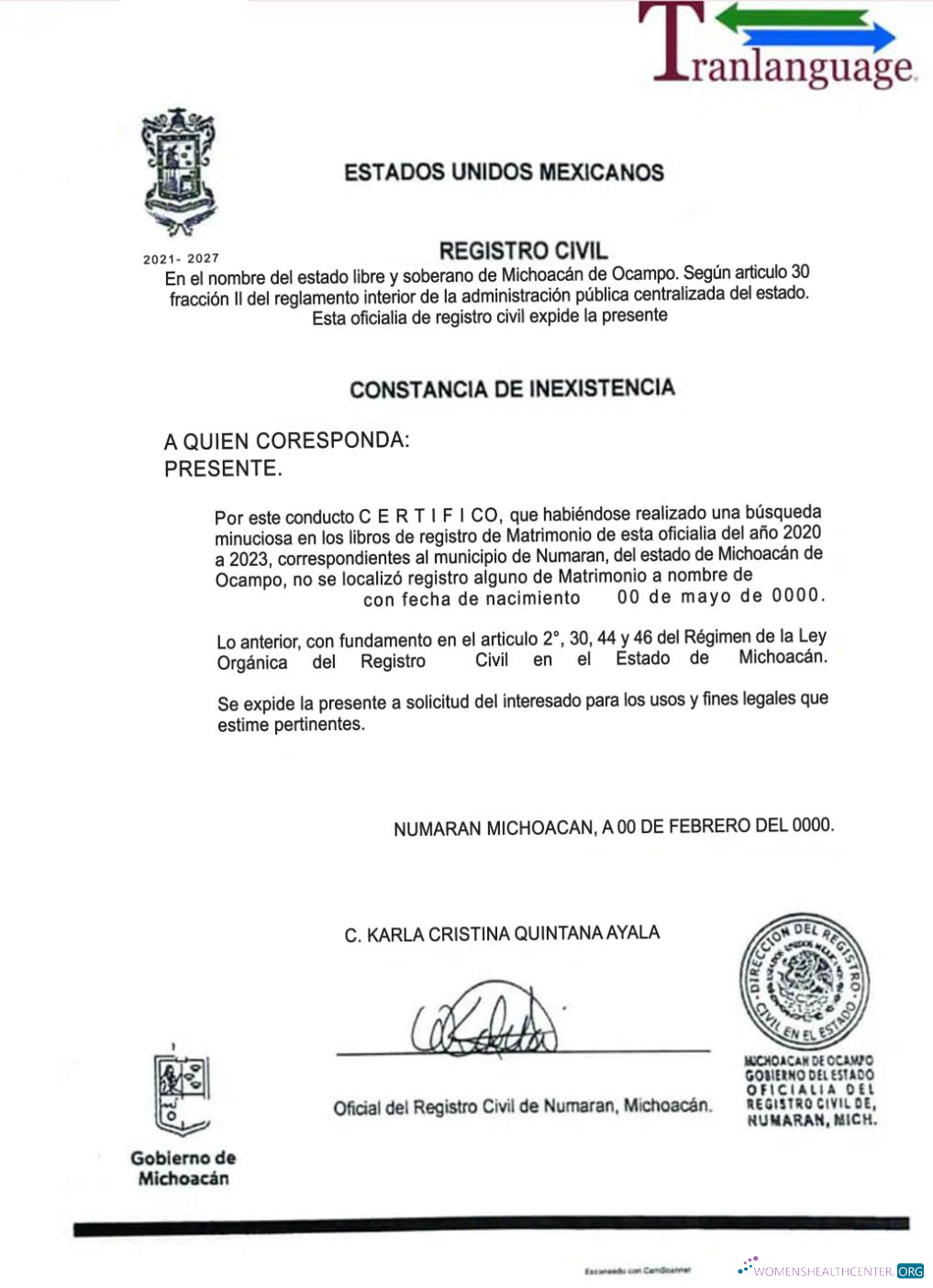 Download Mexico SAT certificate Photoshop template